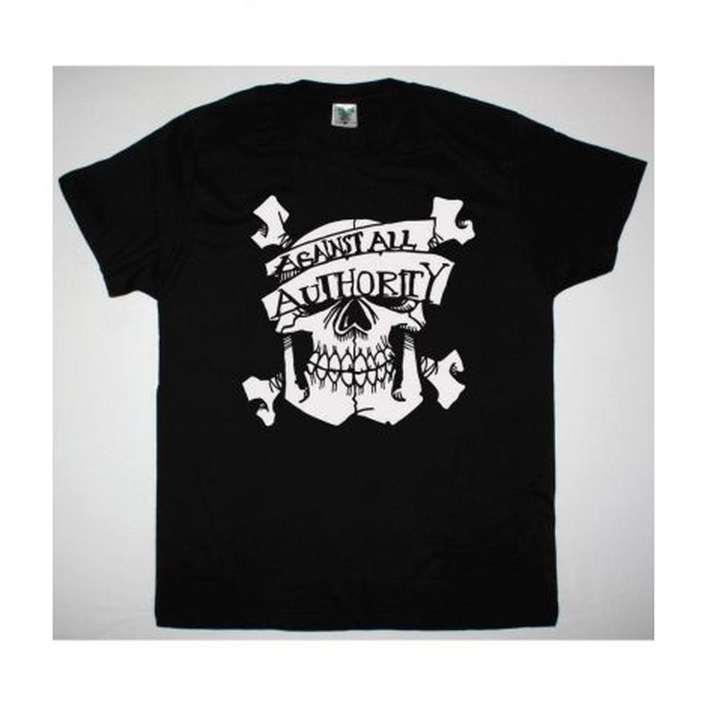 Against All Authority Skull Logo New Black T Shirt